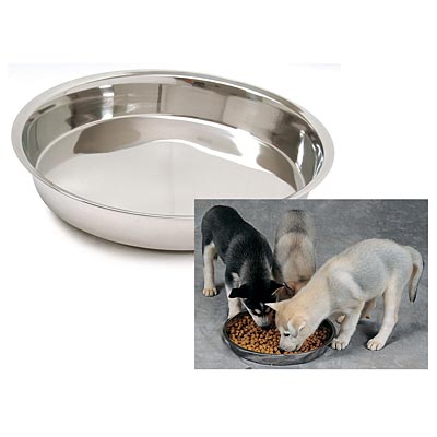 8" SS Puppy Dish - 79101