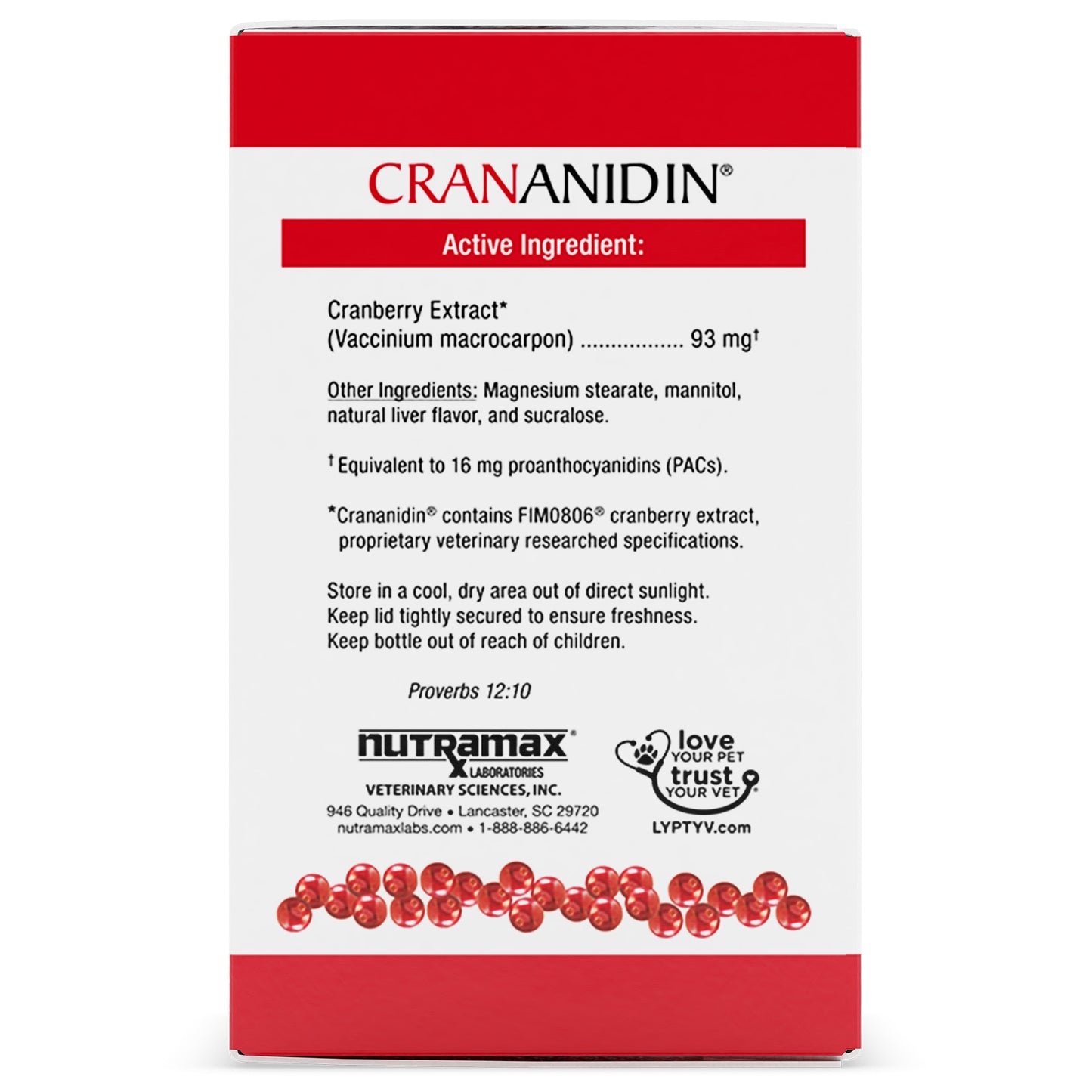 Crananidin UT Health for Dogs, 75 Chew Tabs