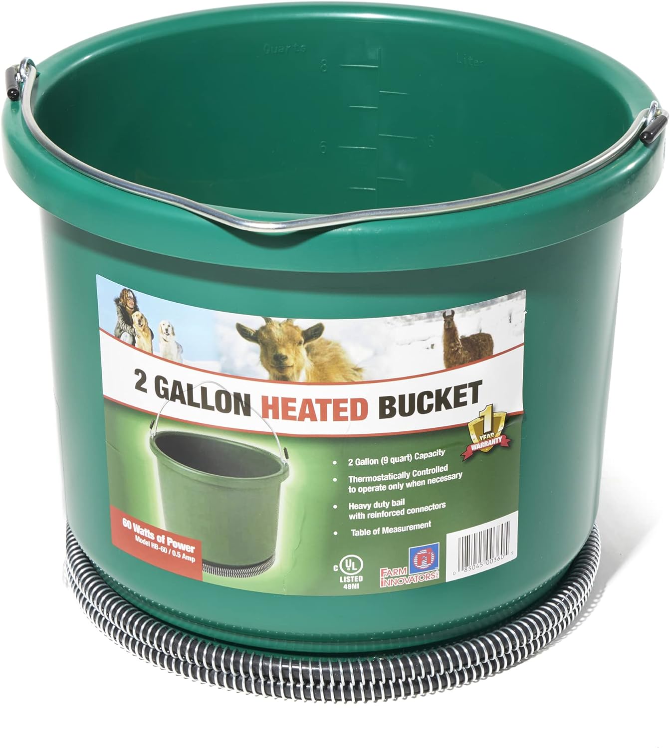 Heated 2-Gallon Pail