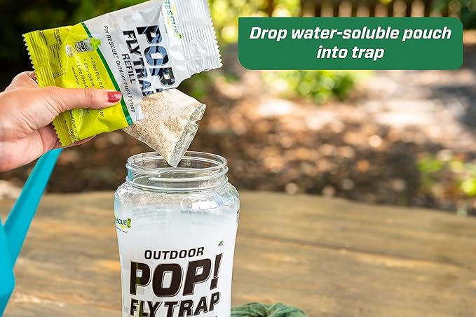 RESCUE! POP! Fly Trap – Large Reusable Fly Trap for Outdoor Use