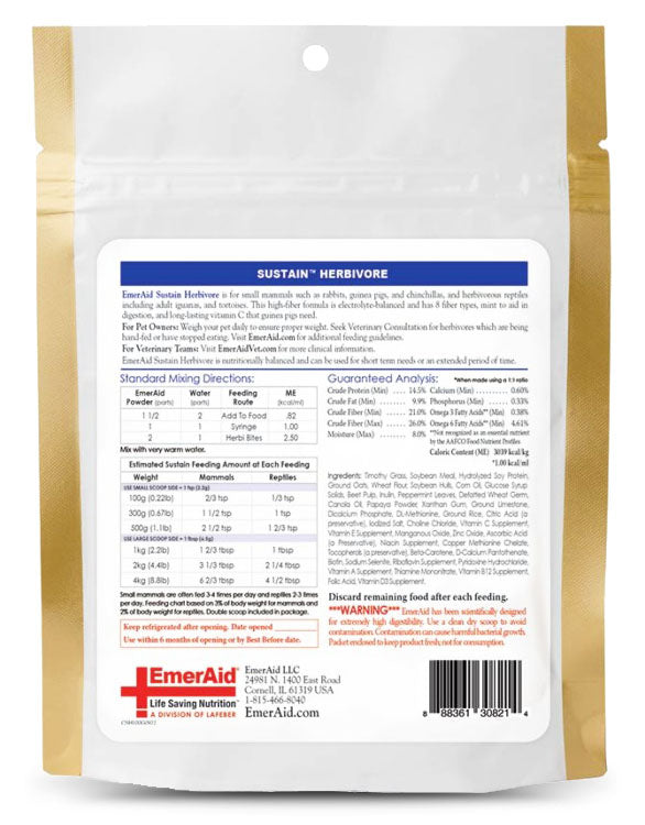 Lafeber EmerAid Sustain Herbivore, 100g