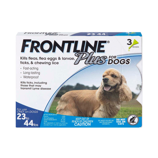 Frontline Plus dog 23-44# (3pk)