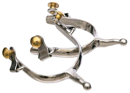 Jeffers Humane Stainless Steel Spurs | ladies' | pair