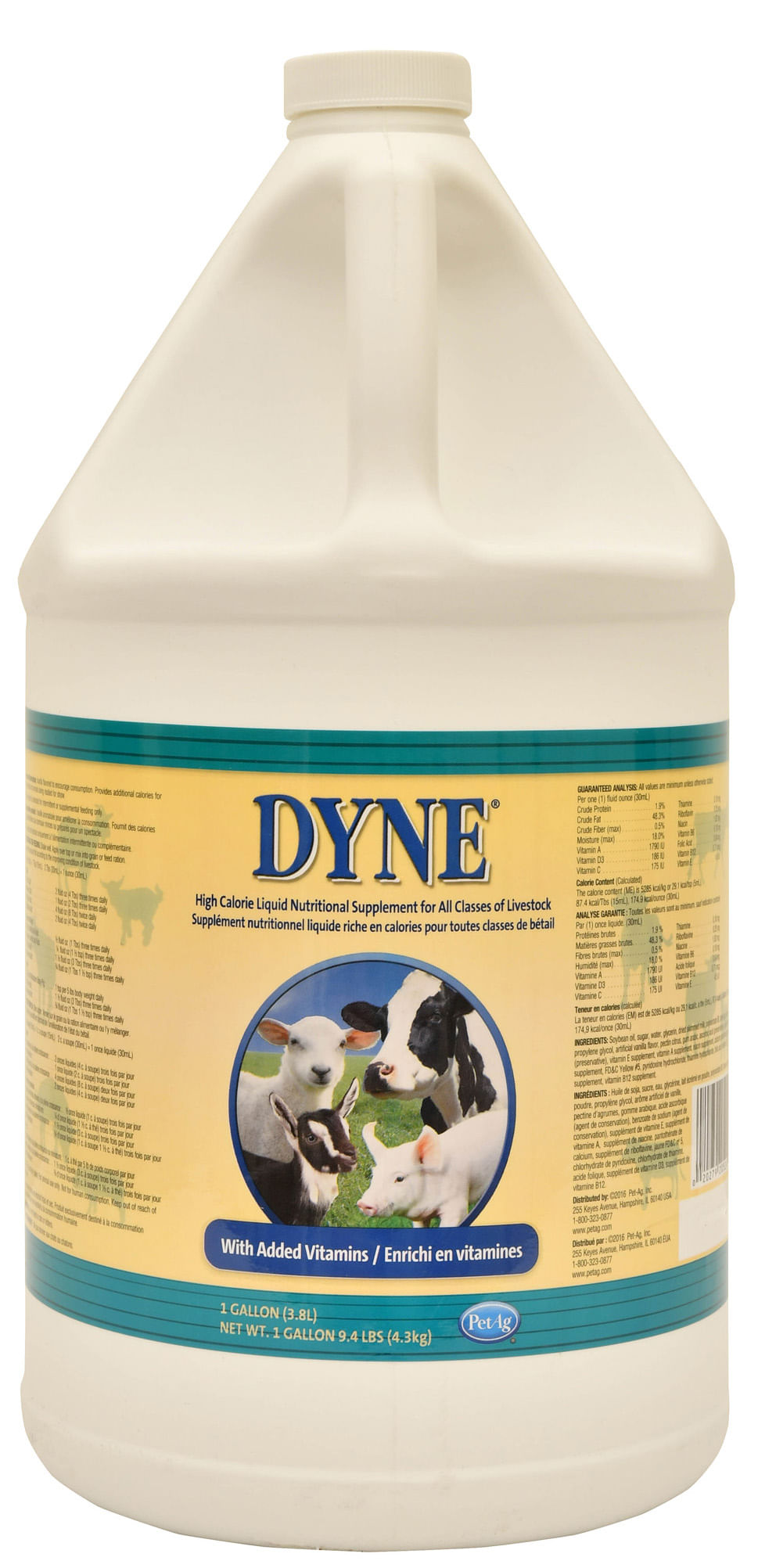 Dyne High Calorie Liquid for Livestock, gallon