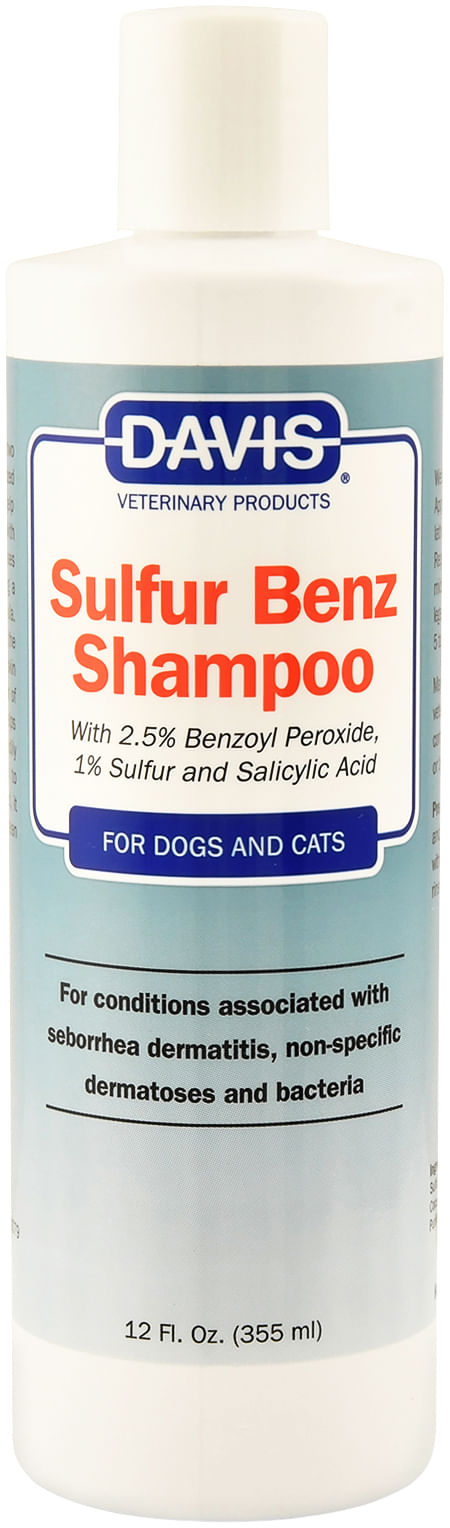 Davis Sulfur Benz Shampoo for Pets, 12 oz