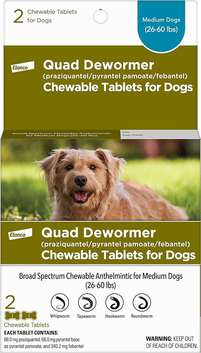 Dog quad dewormer