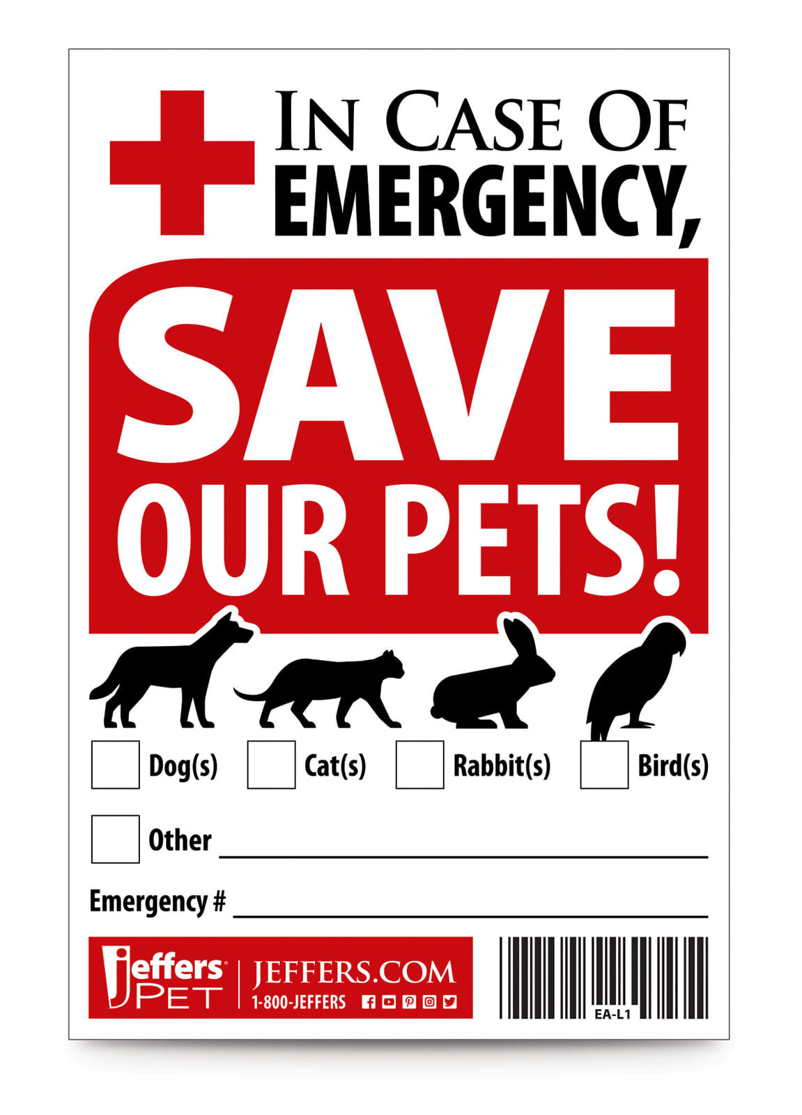 Emergency Pet Rescue Labels