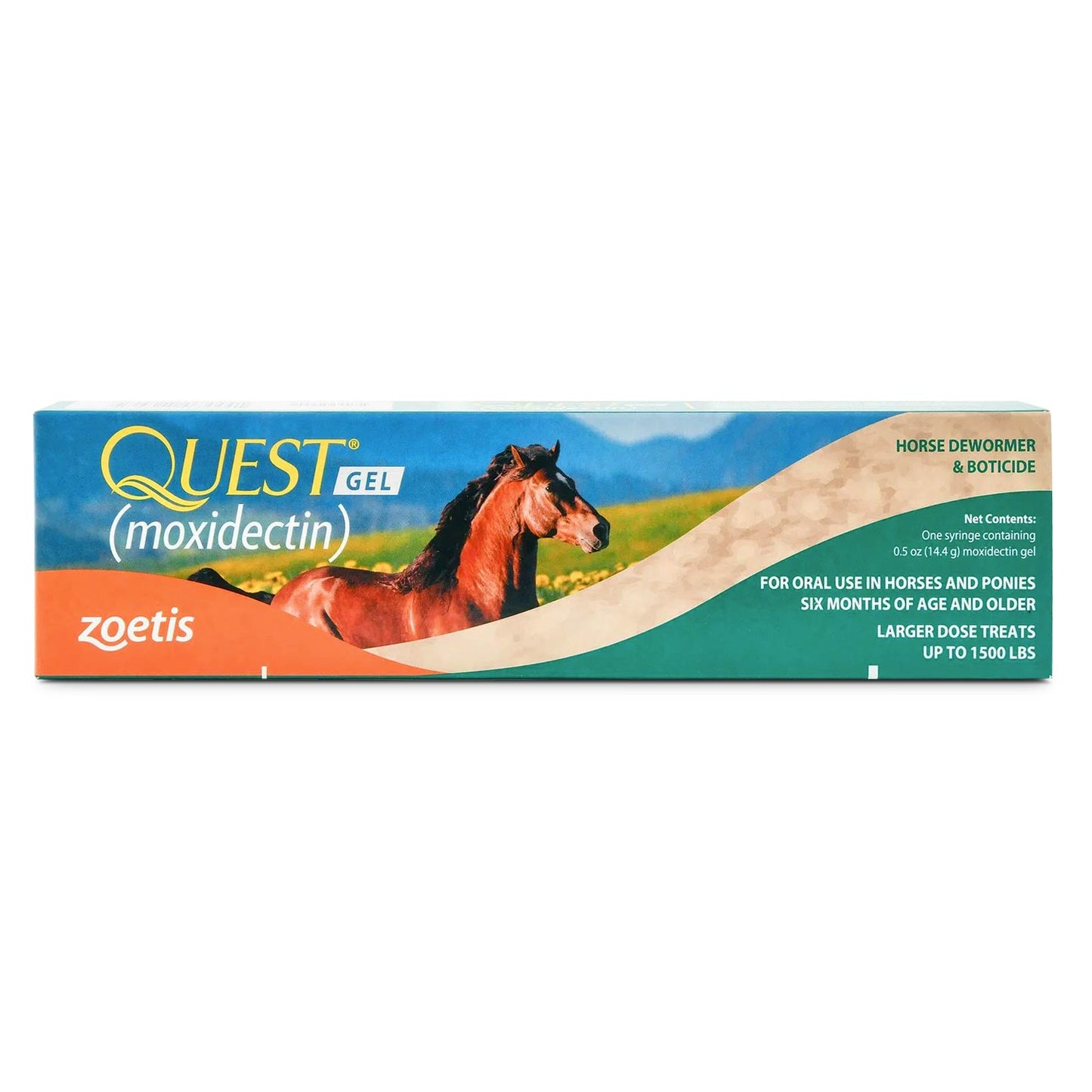 Quest Horse Wormer Gel Paste Equine Moxidectin (0.4oz.)