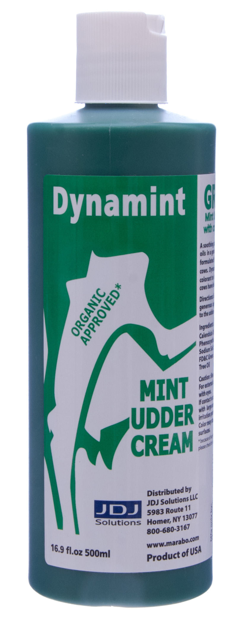 JDJ SOLUTIONS, DYN500-GR Dynamint Mint Udder Cream Green, 500ml