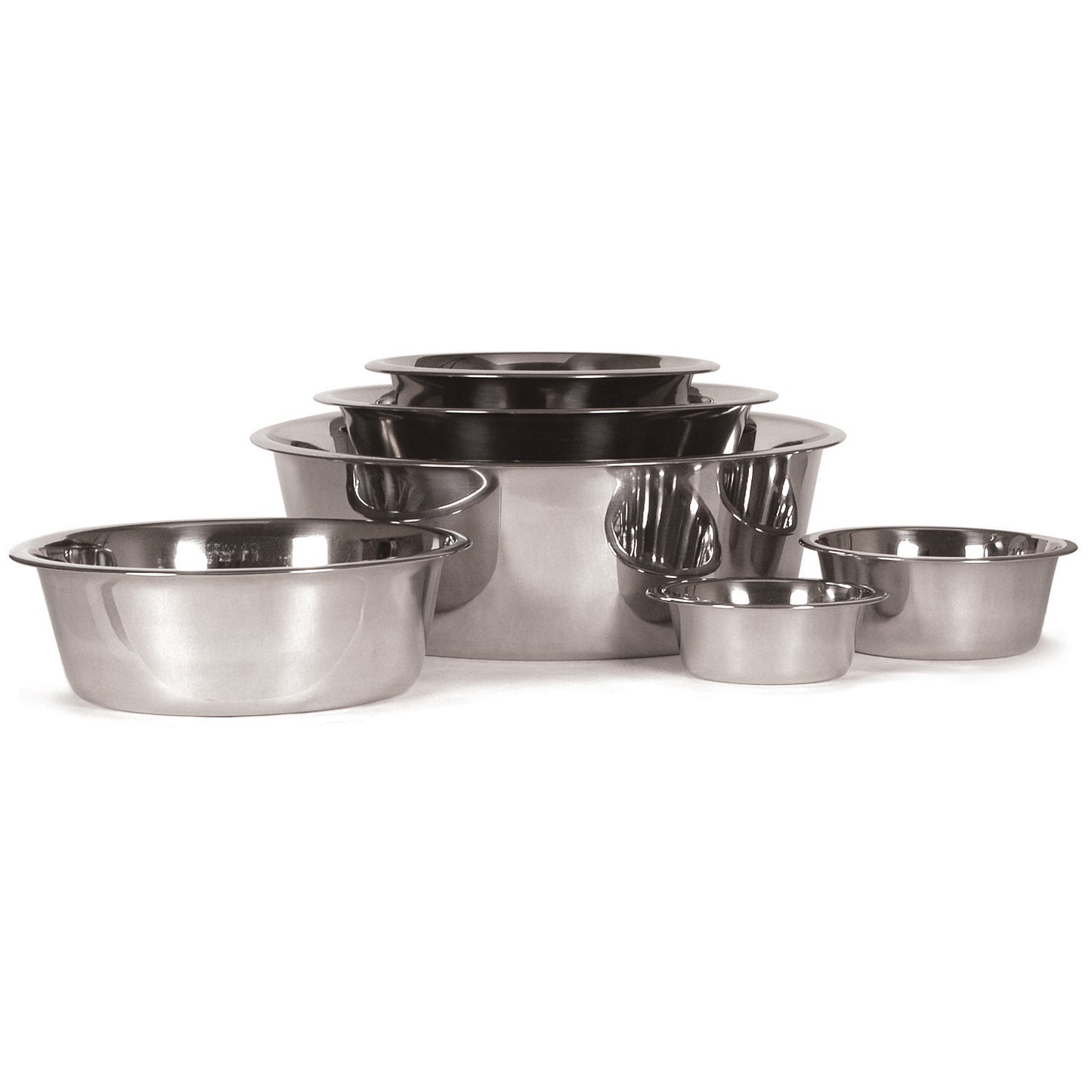 Jeffers Standard Stainless Steel Feeding Bowl - Durable, Non-Toxic, Rust Resistant | Pet Food & Water Dish for Dogs, Cats, Puppies & Kittens | Dishwasher Safe