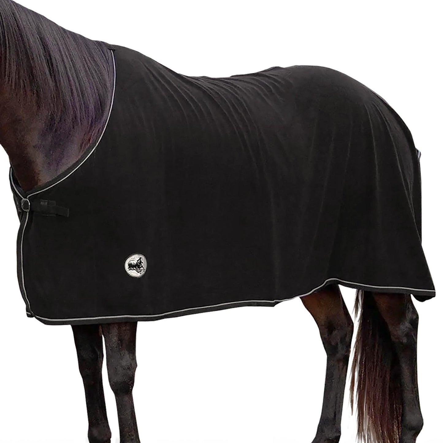 Jeffers Horse Fleece Cooler Blanket - Lightweight, Moisture-Wicking Western Blanket for Winter Warmth & Stable Use, Adjustable Fit, Durable & Easy-Care