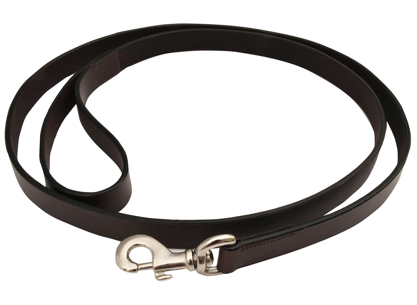 Jeffers Premium Flat Leather Leash, 6'