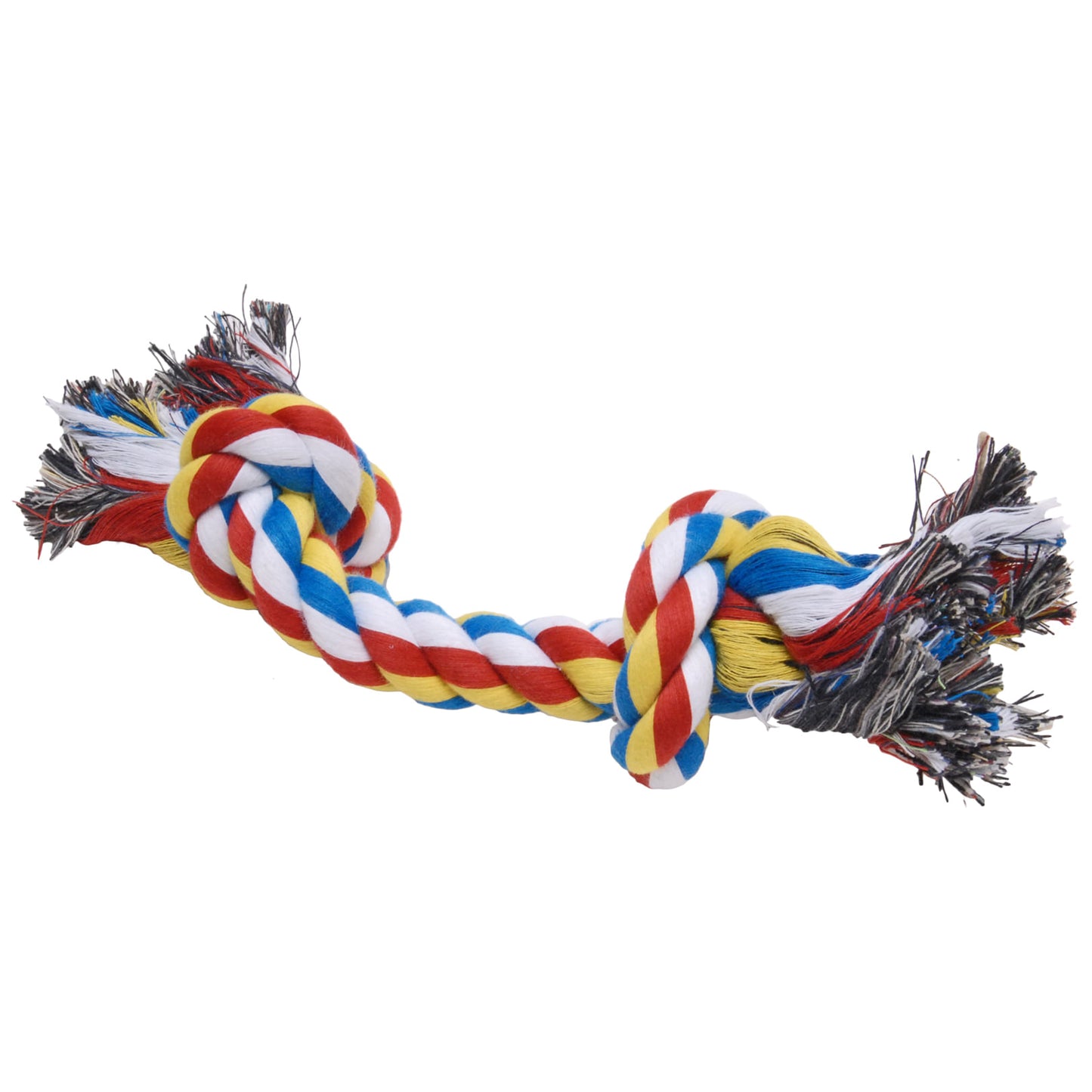 Jeffers Multicolored Rope Bone Dog Toy