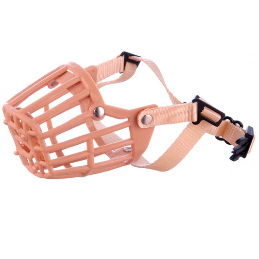 Plastic Dog Muzzle, Tan, 9", model # 3