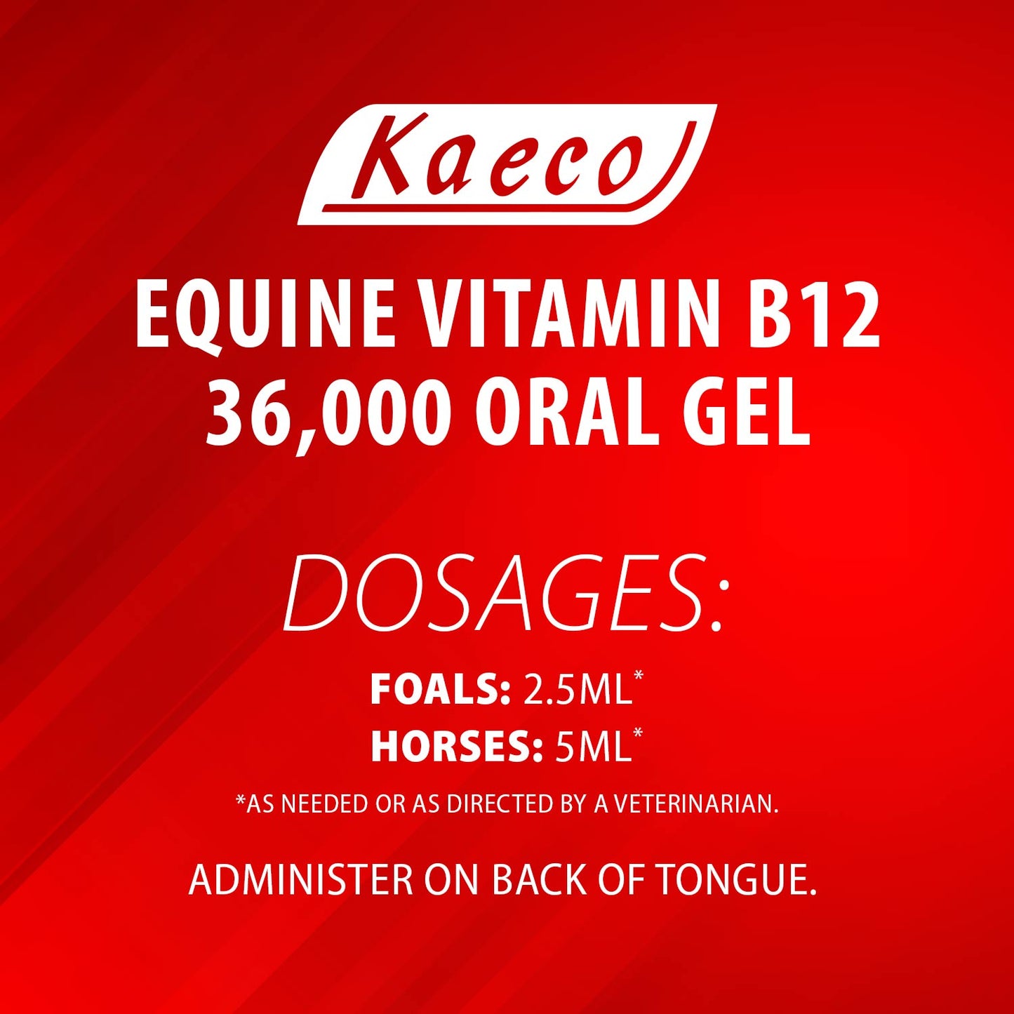 Equine Vitamin B12 Gel from Kaeco, 15 mL (3 dose Tube)