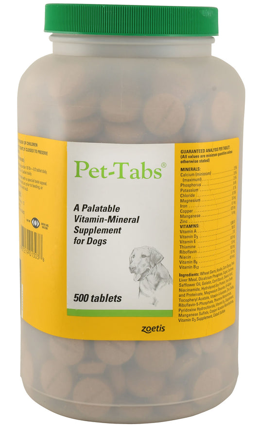 Pet-Tabs Zoetis 500CT,White