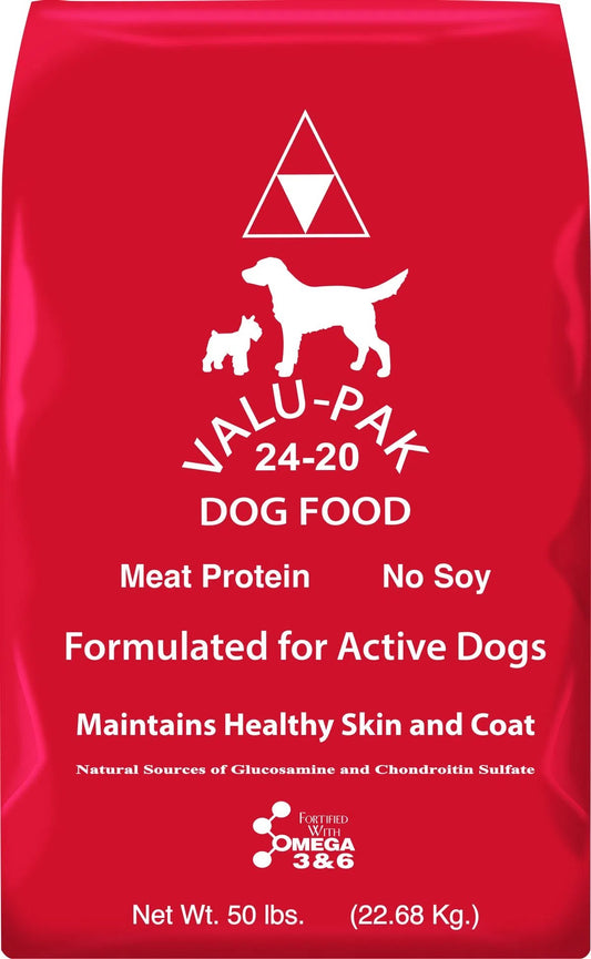 Valu-Pak 24-20 Dog Food | Red Bag | 50 lb