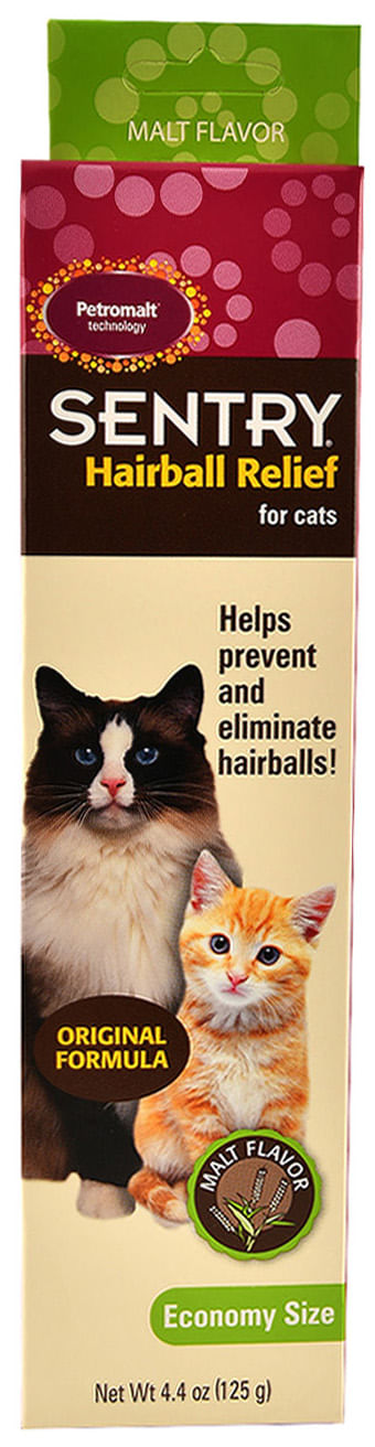 Sentry Hairball Relief for Cats,Malt Flavor,4.4 Ounces