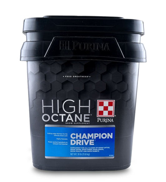 Purina | High Octane Champion Drive | Topdress Show Feed Supplement for Livestock | 30 Pound (30 lb.) Pal