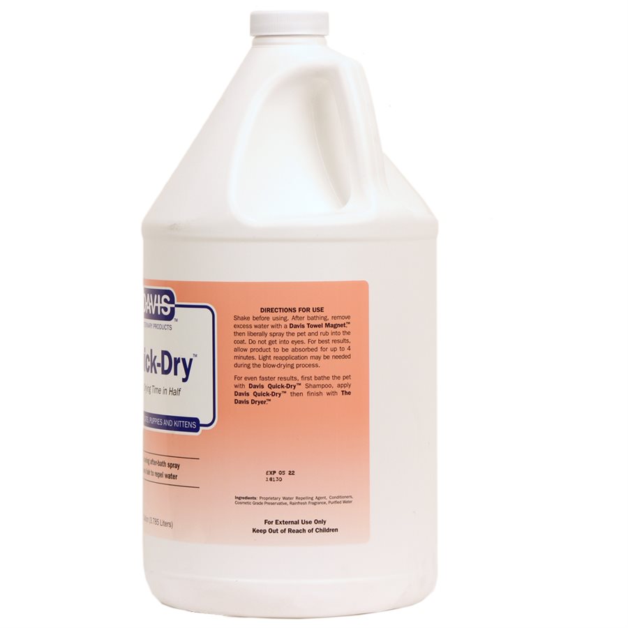 Davis Quick Dry Refill for Dogs, Casts, Puppies and Kittens | Gallon