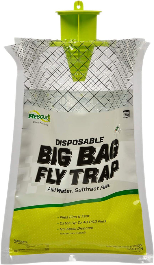 RESCUE! Big Bag Fly Trap – Disposable, Outdoor Use