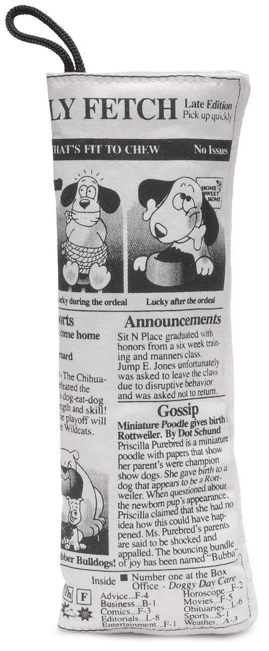 Westminster Pet Products Crinkle Stuffed Daily Fetch Doggy Newspaper Dog Toy