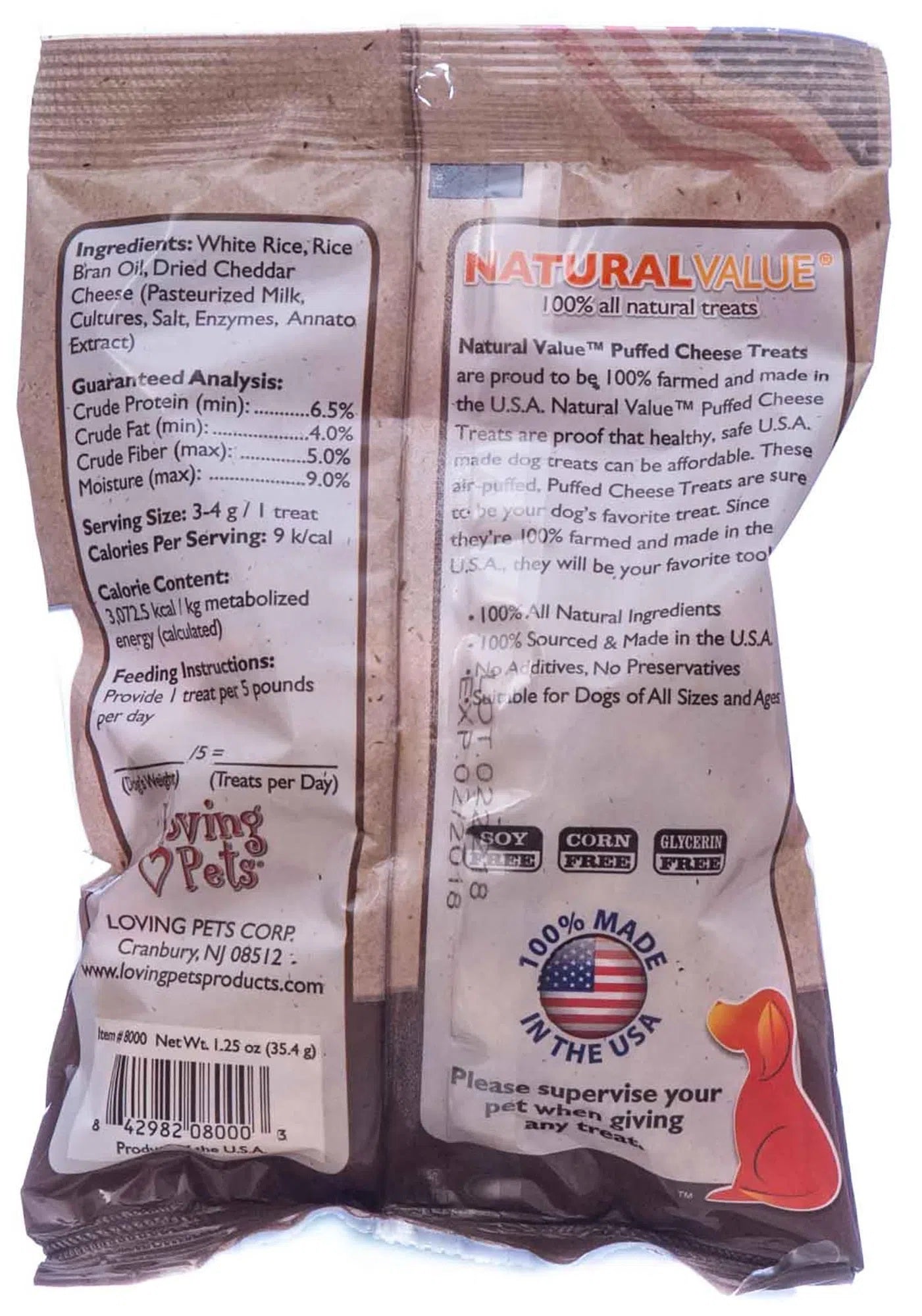 Loving Pets' NaturalValue USA Treats for Dogs