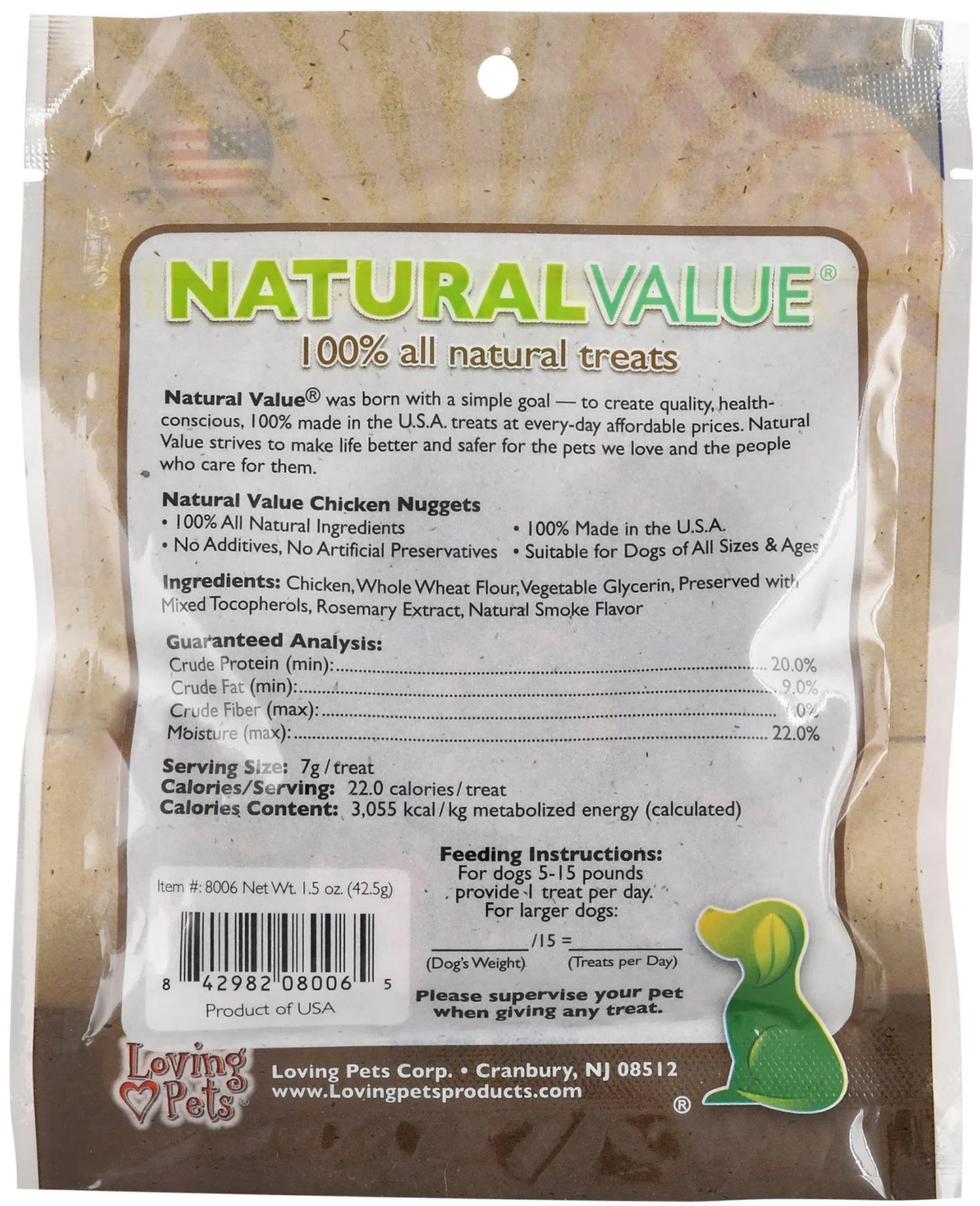 Loving Pets' NaturalValue USA Treats for Dogs